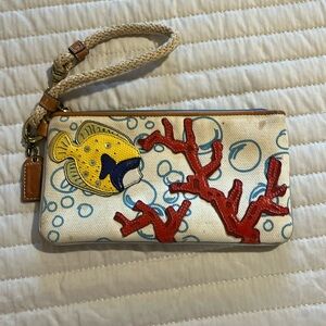 Coach Fish/ Reef Wristlet